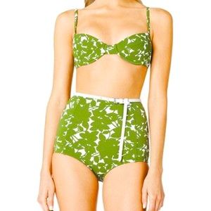 Michael kors floral high waisted bikini